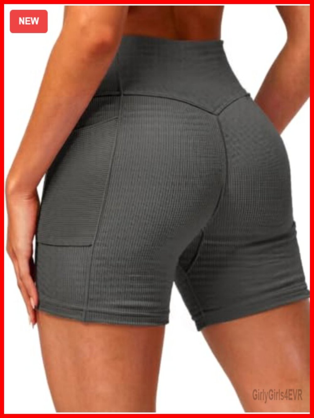 Women's High Waist Biker Shorts Seamless Cross V Workout Gym Yoga 5" with